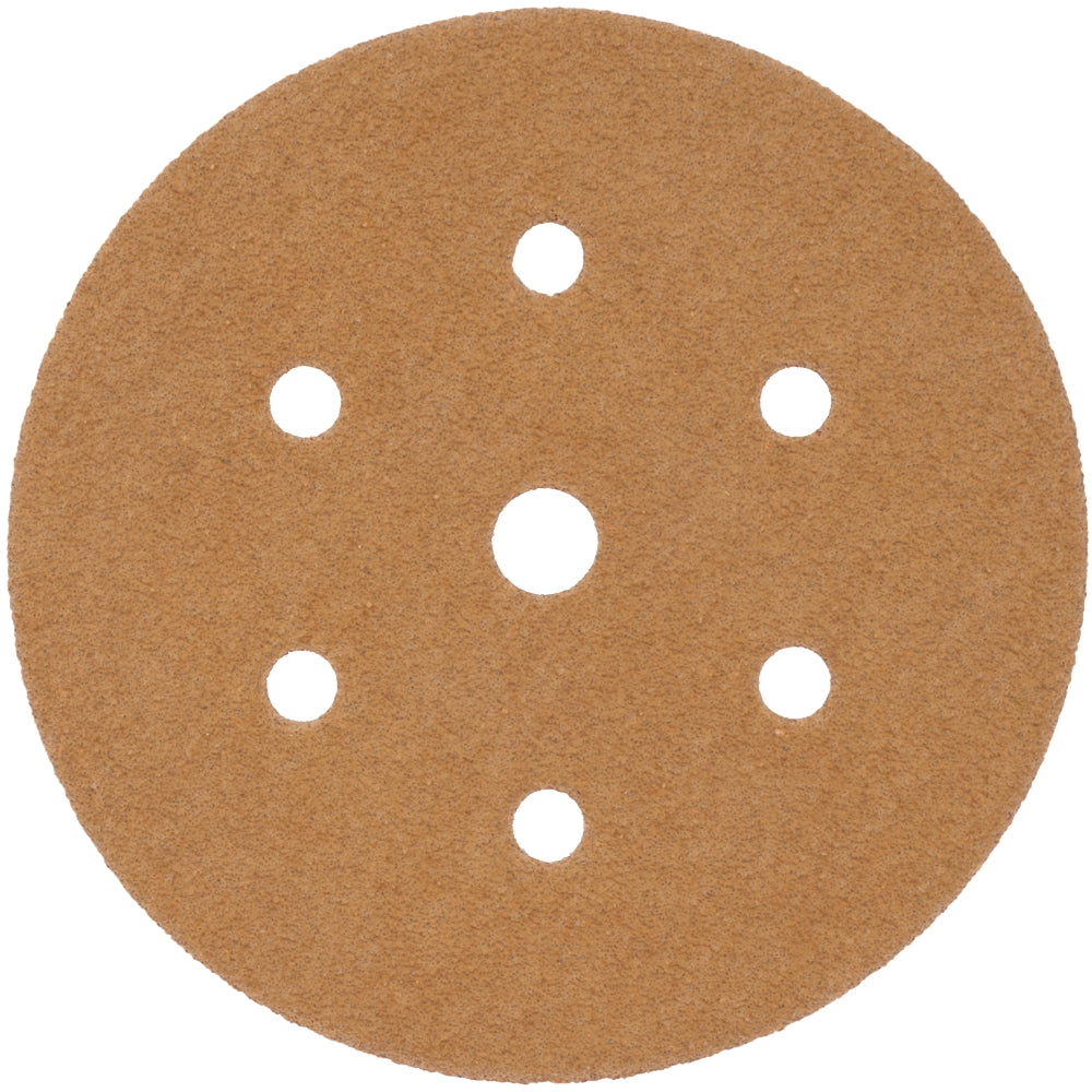 Tork Craft GOLD DISC (50 PIECES) 60 GRIT 150MM X 6+1 HOLES HOOK AND LOOP