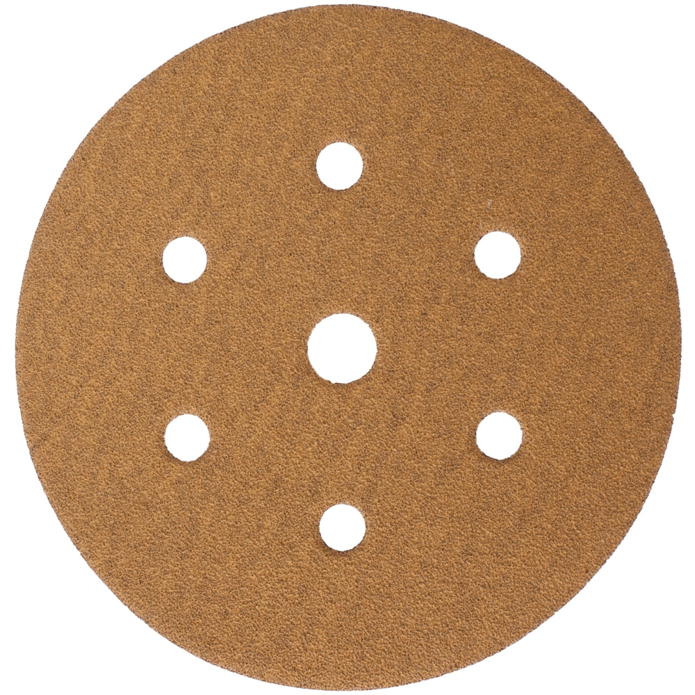 Tork Craft GOLD DISC (50 PIECES) 80 GRIT 150MM X 6+1 HOLES HOOK AND LOOP