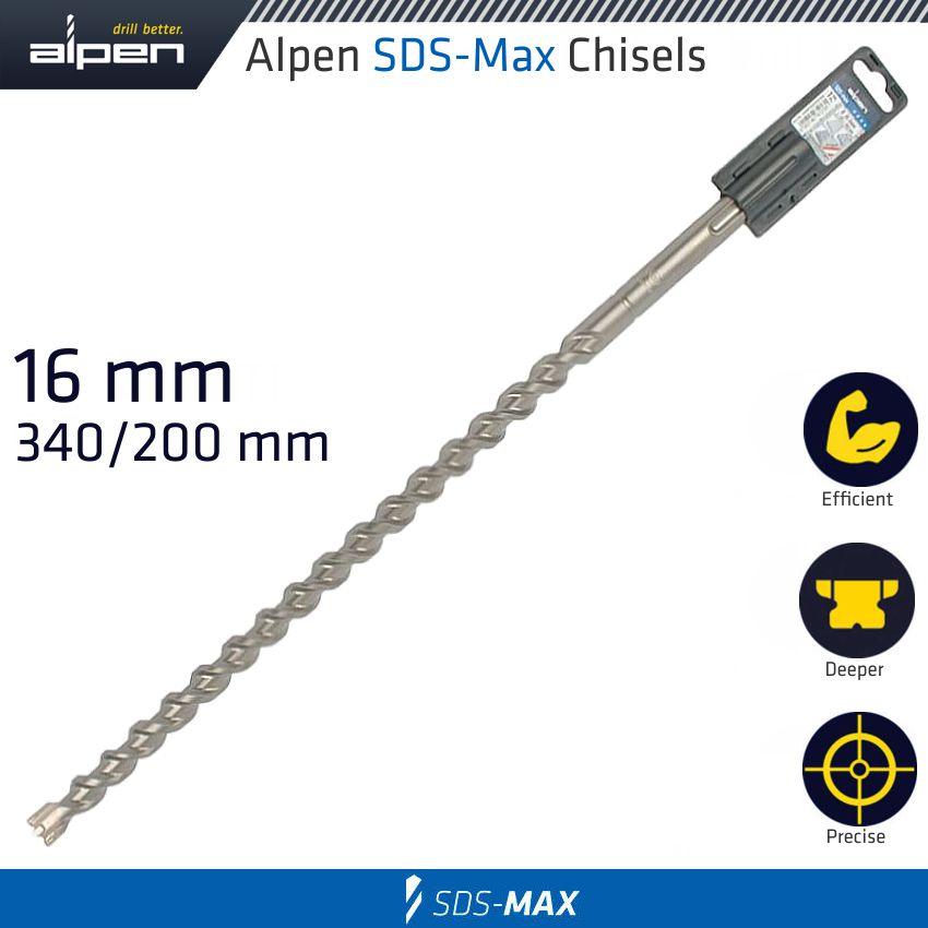 Alpen SDS MAX DRILL BIT 340X200 16MM