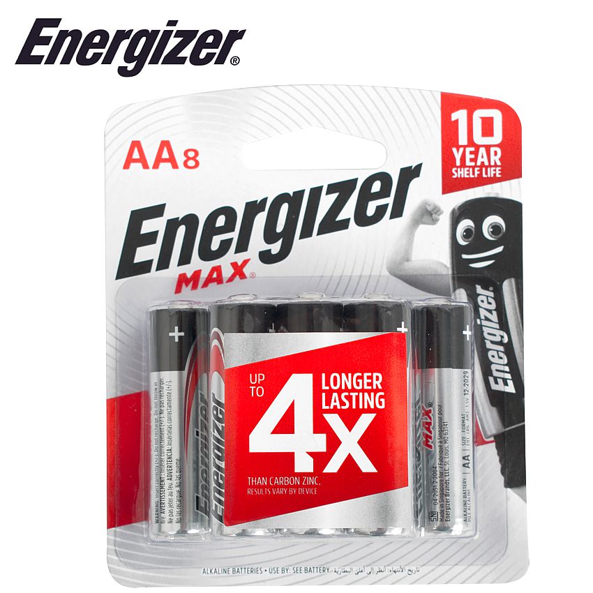 ENERGIZER MAX: AA - 8 PACK