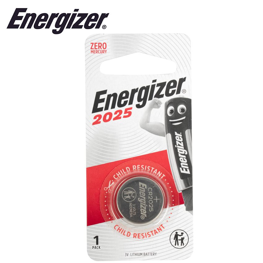 ENERGIZER CR2025 3V LITHIUM COIN BATTERY 1 PACK