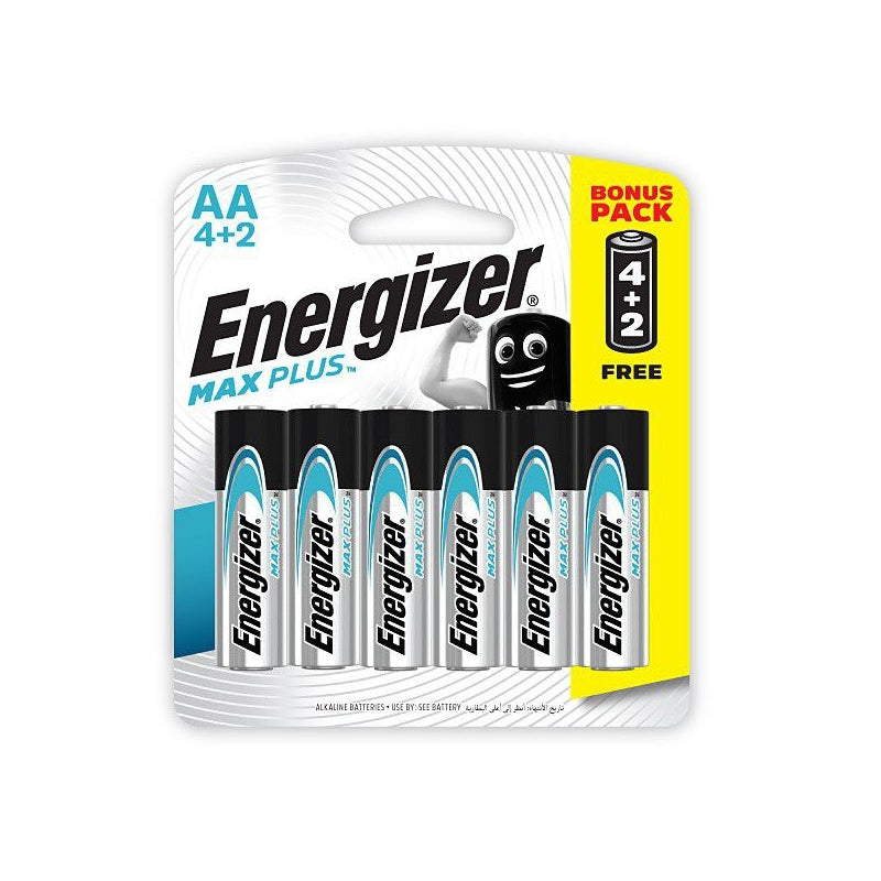 ENERGIZER MAXPLUS AA - 6PACK 4+2 FREE