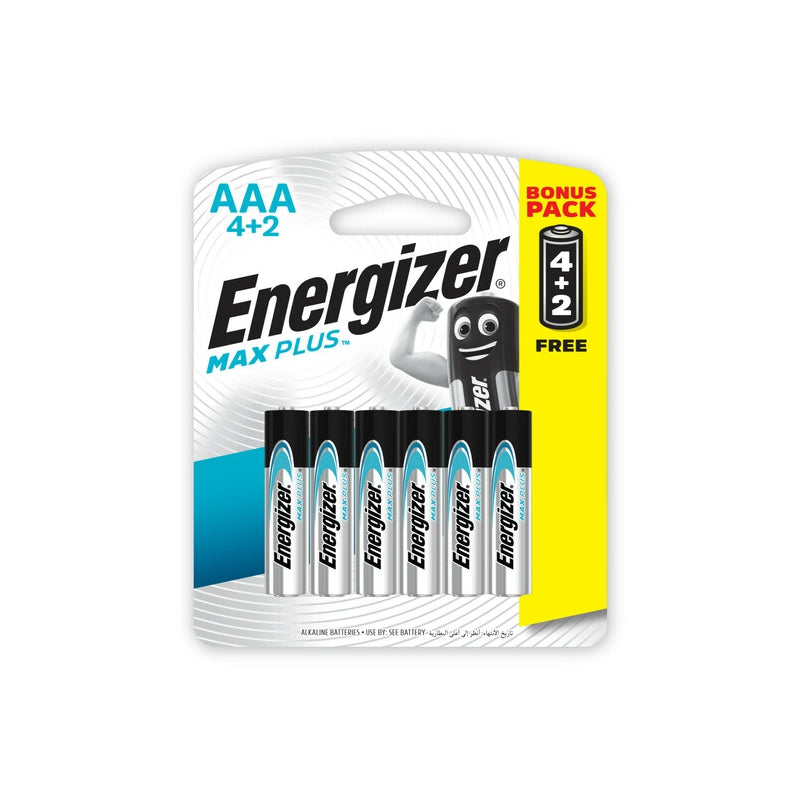 ENERGIZER MAXPLUS AAA - 6PACK 4+2 FREE