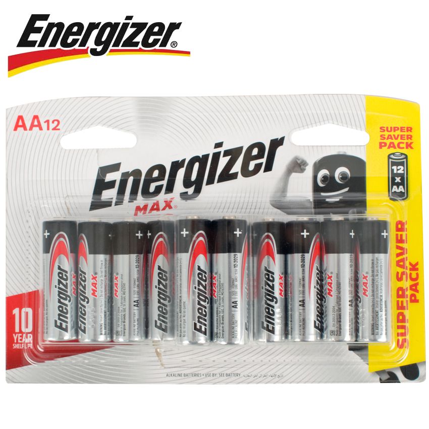 ENERGIZER MAX: AA - 12 PACK