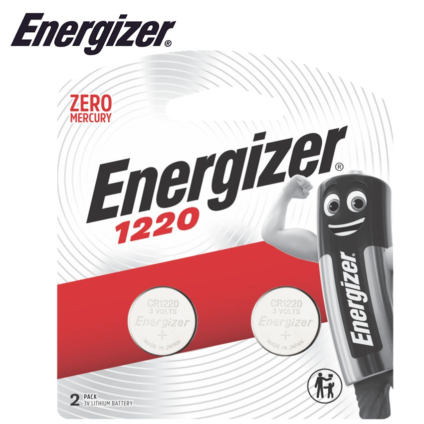 ENERGIZER 1220 3V LITHIUM COIN BATTERY 2 PACK