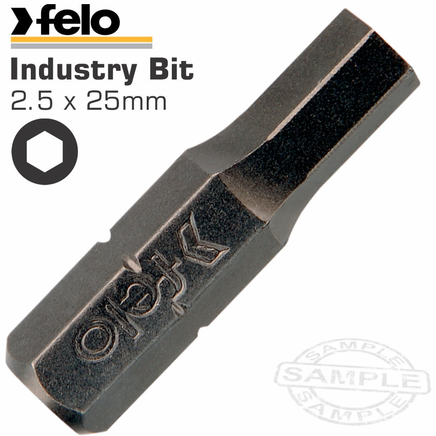 FELO ALLEN/HEX 2.5 X 25MM BULK INS.BIT