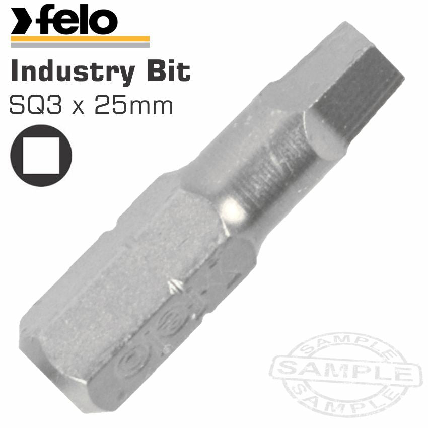 FELO SQUARE SQ3 X 25MM INSERT BIT