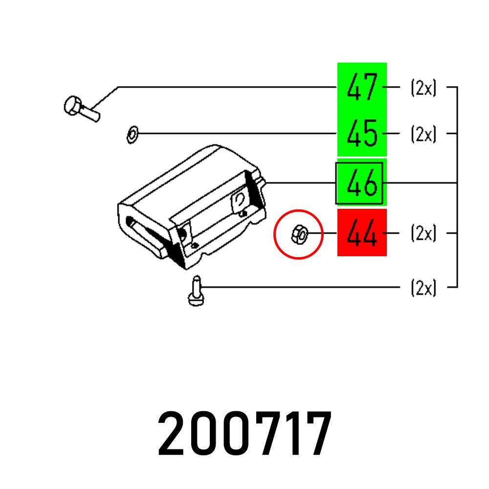 Festool HEXAGON NUT DIN 934-M5-08