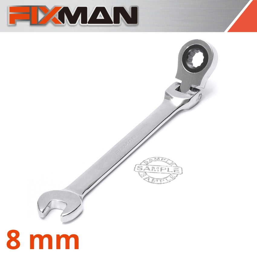 FIXMAN FLEXIBLE RATCHET COMBINATION WRENCH 8MM