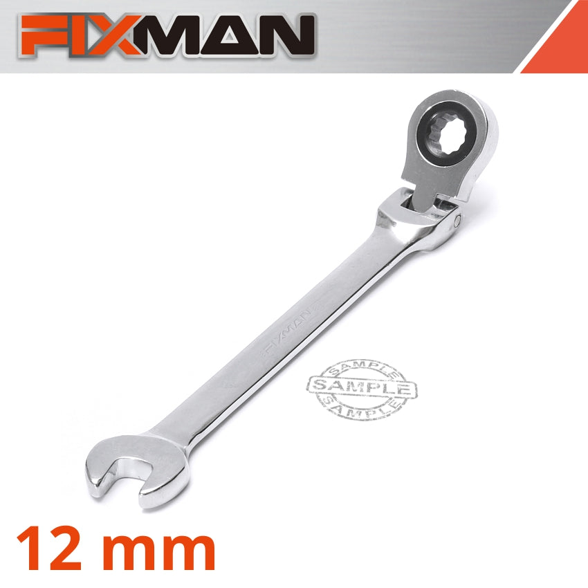 FIXMAN FLEXIBLE RATCHET COMBINATION WRENCH 12MM