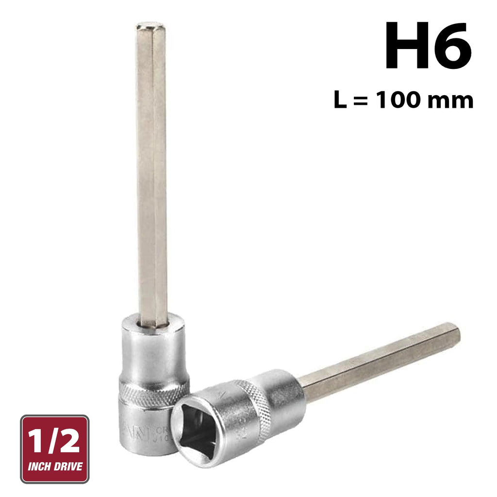 FIXMAN 1/2' DR. 6 X 100MM HEX ALLEN BIT SOCKET H6