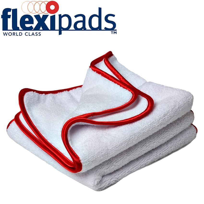 Flexipads BUFFING 'SCRATCHLESS' WHITE WONDER TOWEL 2PK
