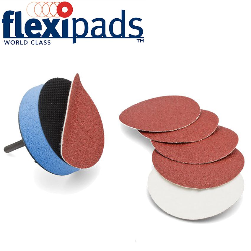 Flexipads HOOK AND LOOP SANDING DISC 50MM 60GRIT 10 PER PACK