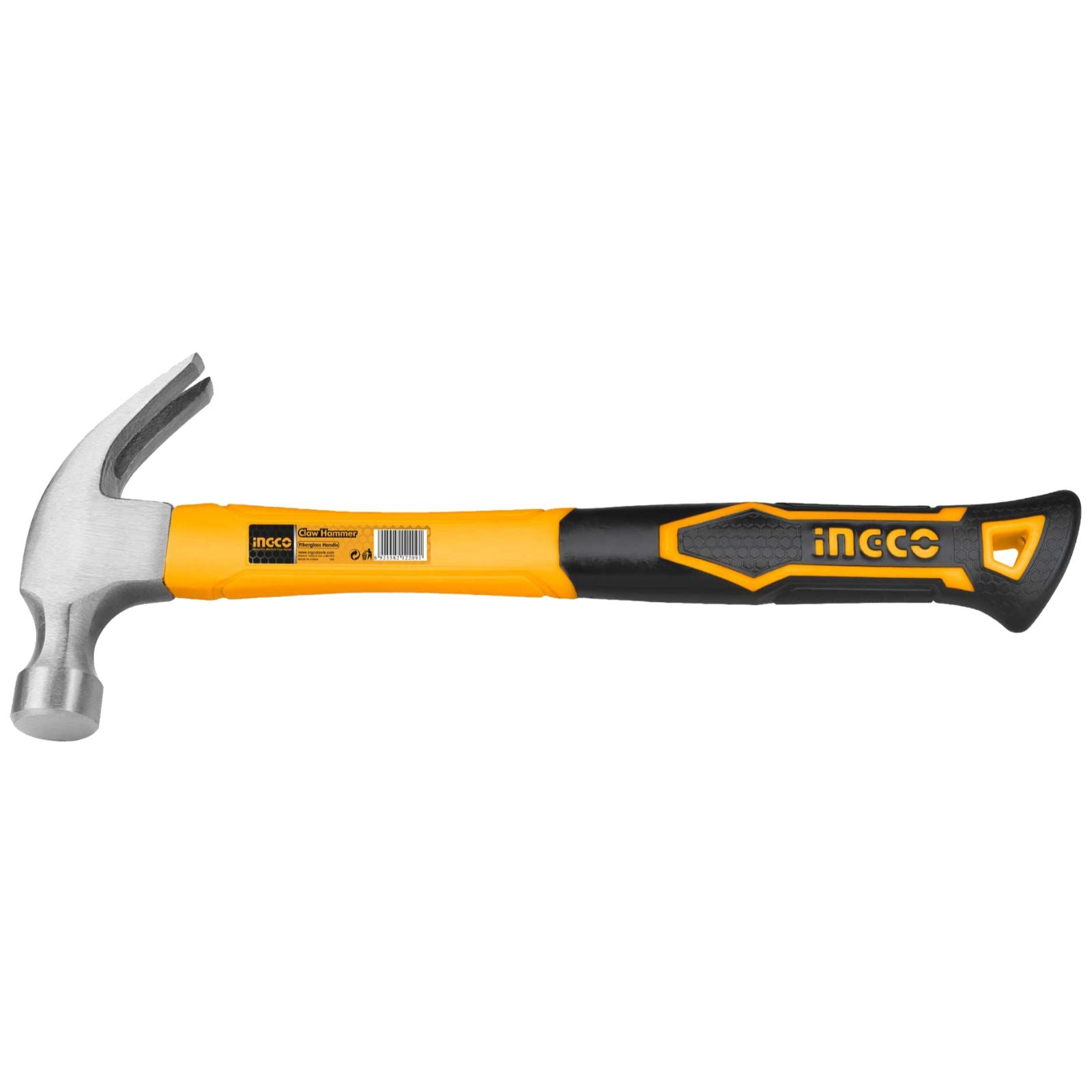 INGCO HAMERKLOU 450G F/GLAS HNDL 