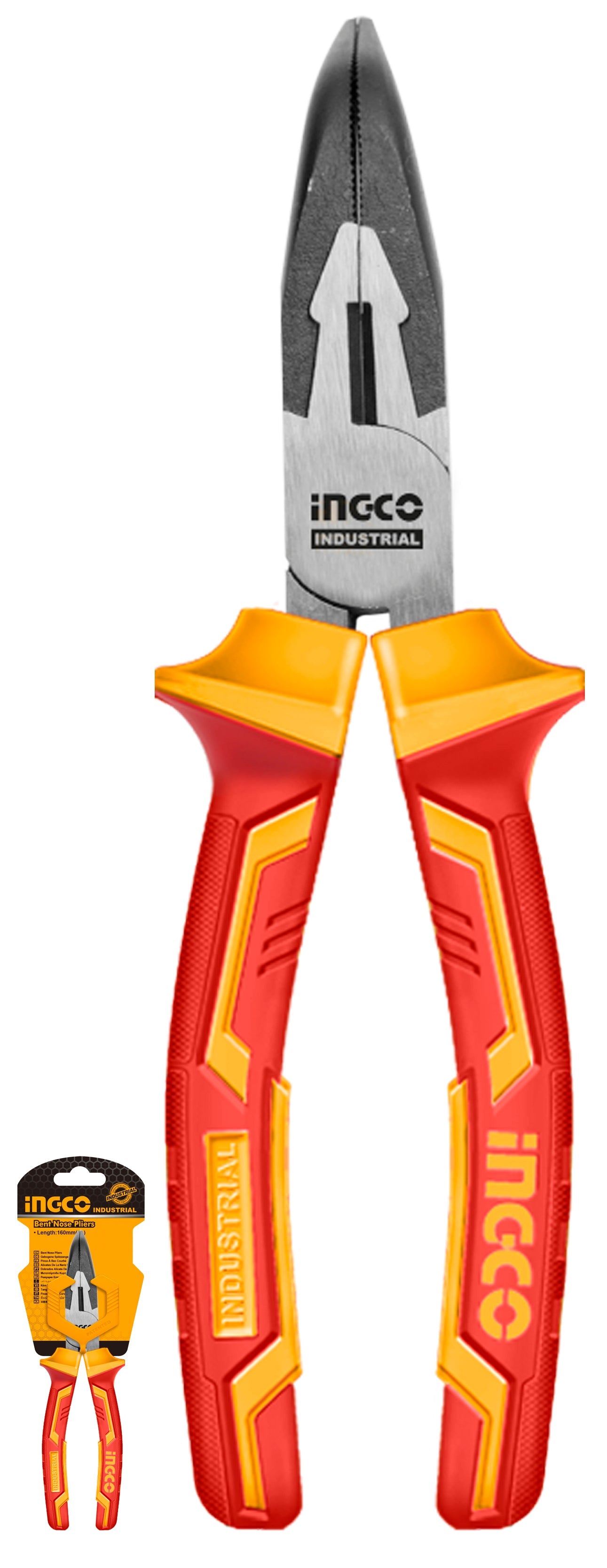 Ingco Plier | Bent Nose | VDE 1 000V