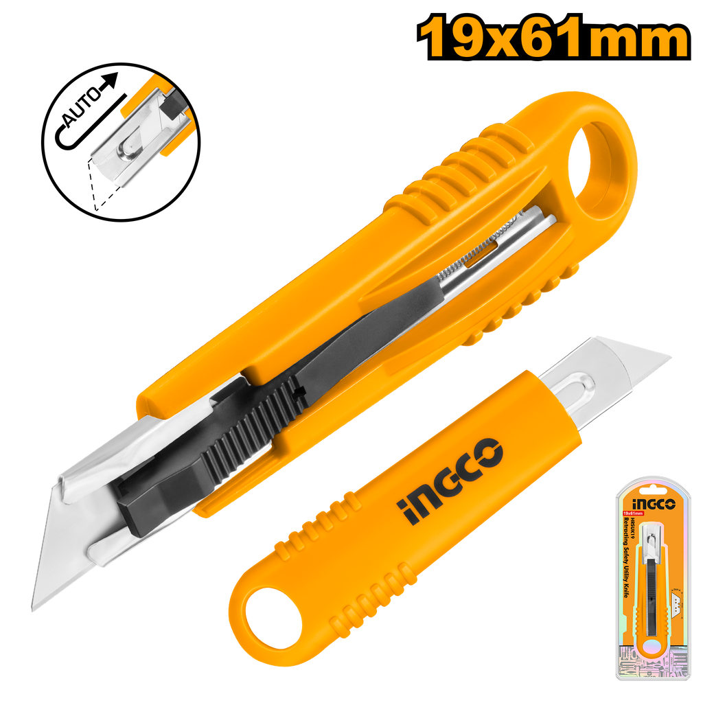 INGCO KNIFE RETRACTABLE 61X19 140MM