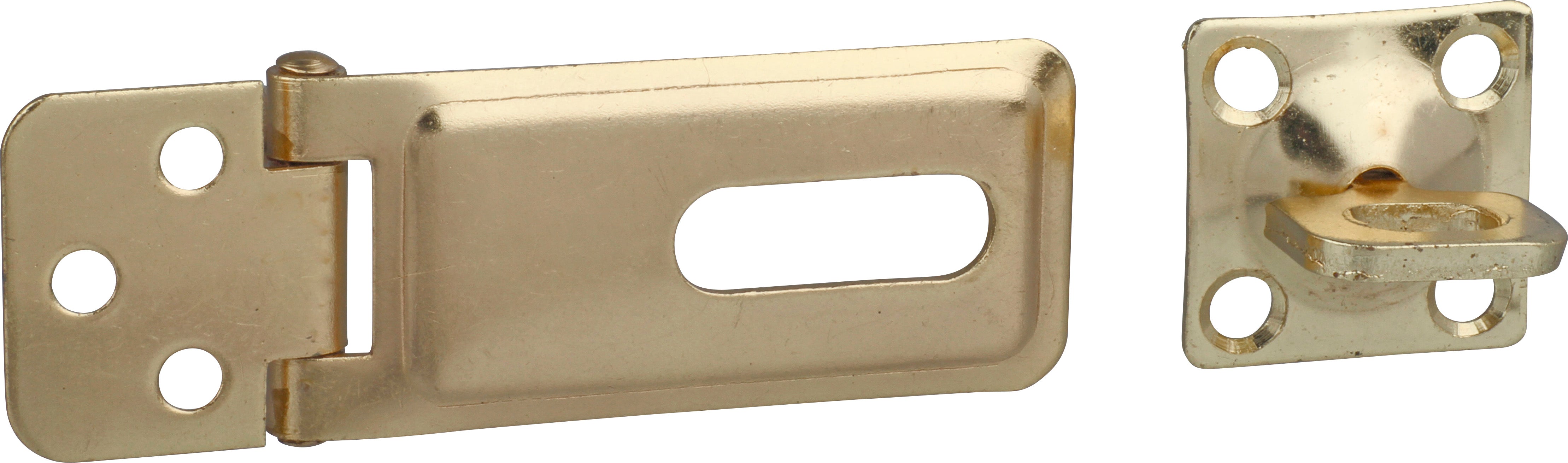 Ruwag Hasp & Staple Brass Plated 150mm (1)