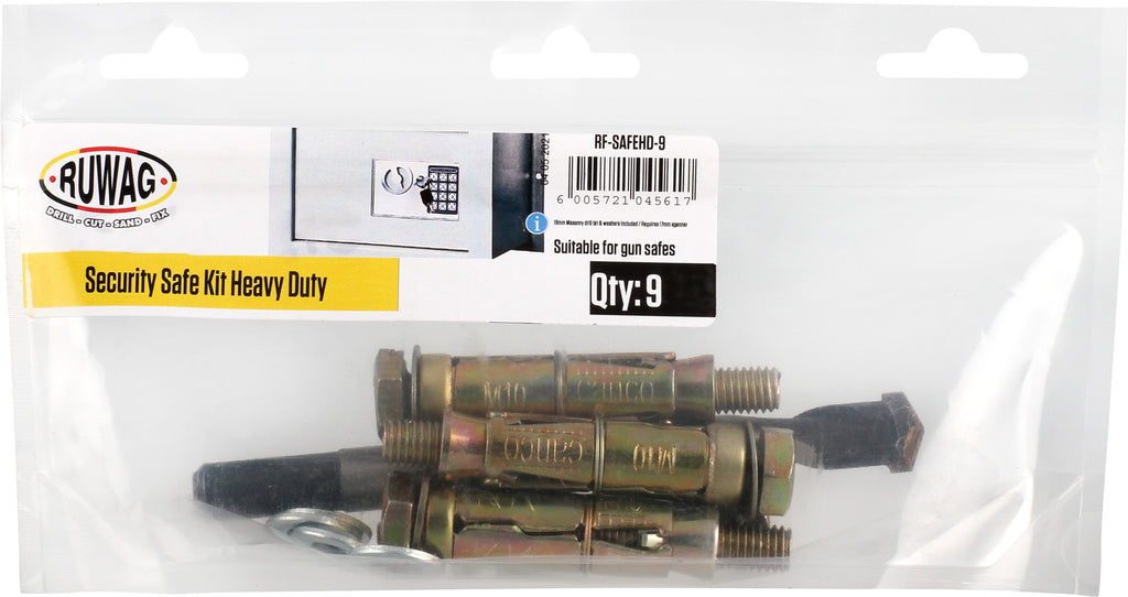 Ruwag Security Safe Hanging Kit Heavy Duty