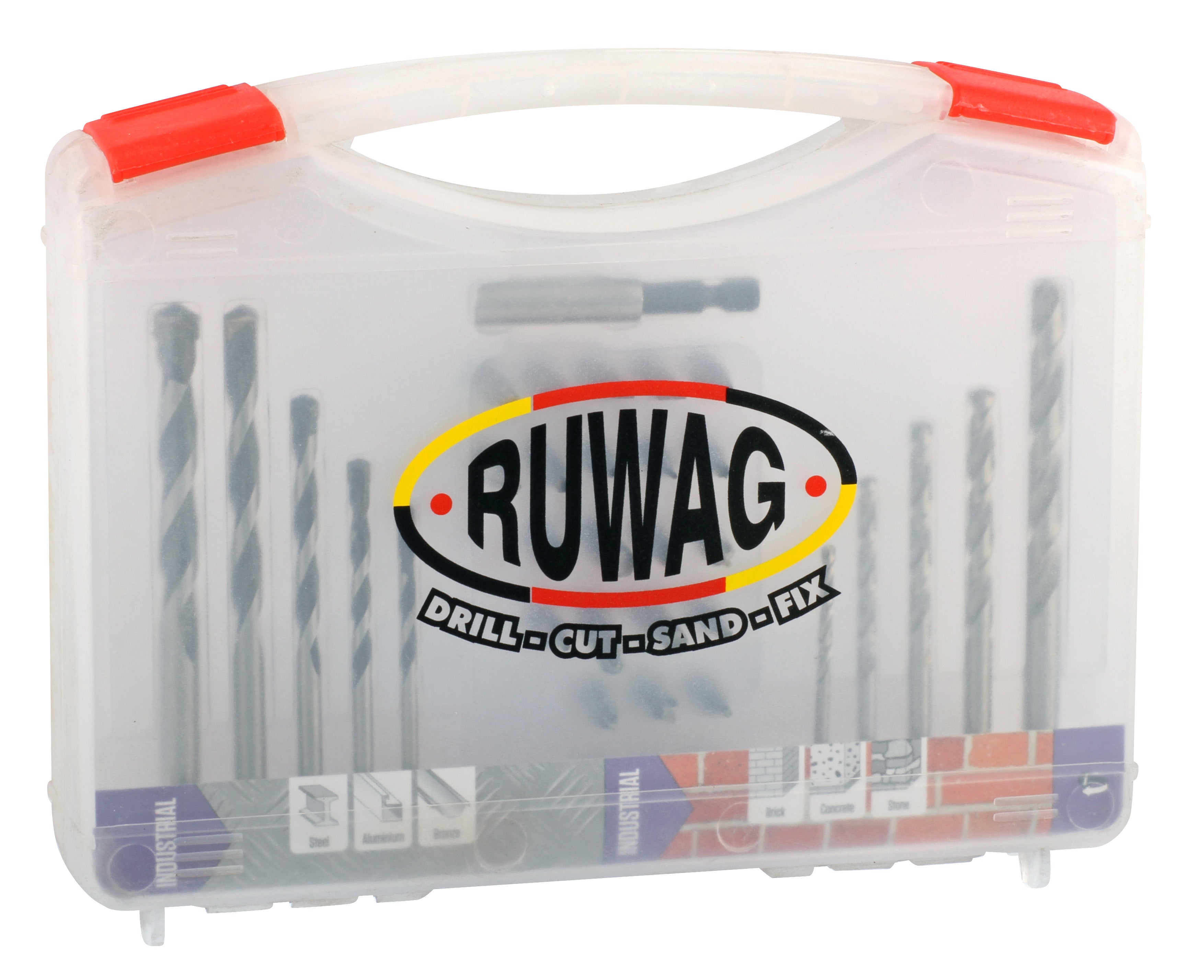 Ruwag 35pce Ind Combo Metal/Masonry/Power bit Drill Bit