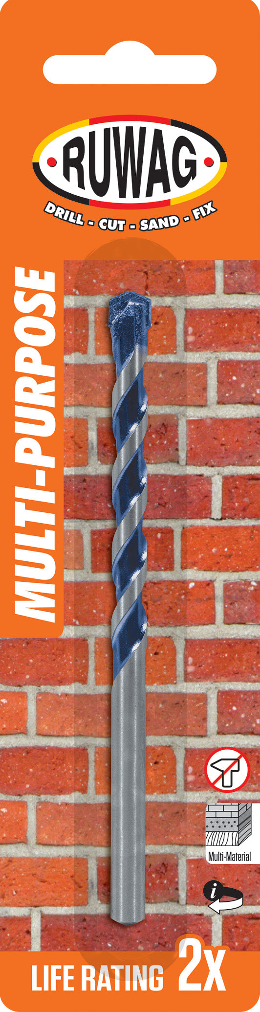 Ruwag 10.00mm multi purpose bit carded Drill Bit – Bethanie Hardware