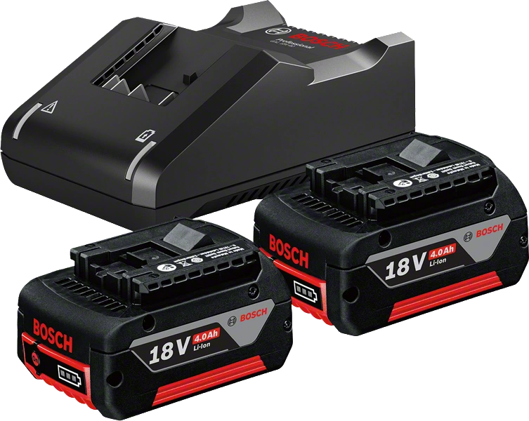 BOSCH 18V Starter Set - 2X GBA 18V 4.0AH + GAL 18V-40